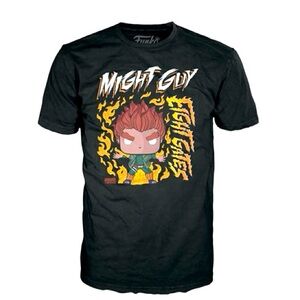 Funko Pop Naruto: Shippuden Might Guy (Eight Inner Gates) Adult Boxed T shirt